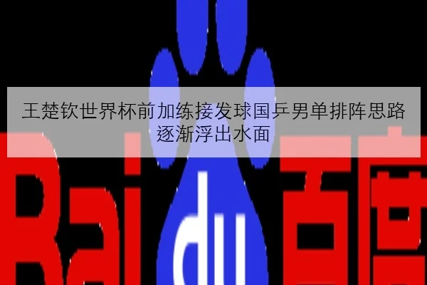 王楚钦世界杯前加练接发球国乒男单排阵思路逐渐浮出水面